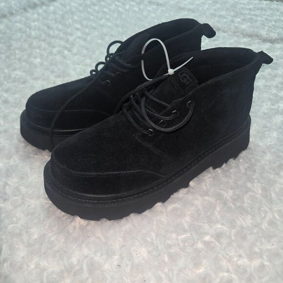 UGG Other - Ugg Chukka Lug Mens Black Suede Ankle Lace Up Platform Boots US 11 1171113